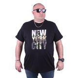 Starbattal 23125 Siyah Büyük Beden Erkek T-shirt