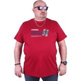 Starbattal 23134 Bordo Büyük Beden Erkek T-shirt
