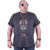 Starbattal 23138 Antrasit Melanj Büyük Beden Erkek T-shirt