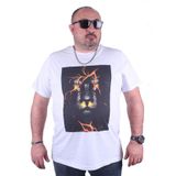 Starbattal 23138 Beyaz Büyük Beden Erkek T-shirt