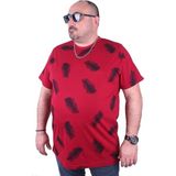 Starbattal 23149 Bordo Büyük Beden Erkek T-shirt