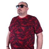 Starbattal 23150 Bordo Büyük Beden Erkek T-shirt