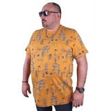 Starbattal 23151 Hardal Büyük Beden Erkek T-shirt