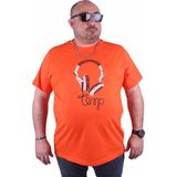 Starbattal 23172 Turuncu Büyük Beden Erkek T-shirt