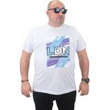 Starbattal 23183 LDN Beyaz Sıfır Yaka Erkek T-shirt