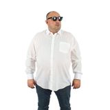 Starbattal 23352 Beyaz Büyük Beden Erkek Gömlek