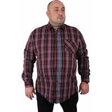 Starbattal 23372 Bordo Büyük Beden Erkek Gömlek