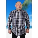 Starbattal 23373 Siyah Büyük Beden Erkek Gömlek