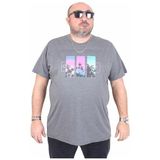 Starbattal 25145 California Antrasit Melanj Erkek T-shirt