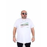 Starbattal 25164 Awesome Beyaz Erkek T-shirt