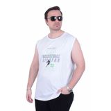 Starbattal 26123 Basketball Beyaz Kolsuz Erkek T-shirt