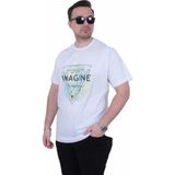 Starbattal 26132 Imagine Beyaz Erkek T-shirt