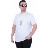 Starbattal 26135 Black Beyaz Erkek T-shirt
