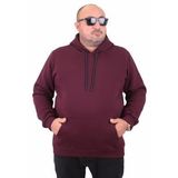 Starbattal Büyük Beden Erkek Basic Sweat Kapüşonlu 11700 MURDUM