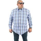 Starbattal Büyük Beden Erkek Günlük Stil Uzun Kol Gömlek Regular Fit - 2XL - Beyaz