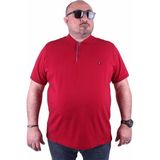 Starbattal Büyük Beden Erkek Polo Tişört Klasik 23403 Bordo - 4XL
