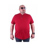 Starbattal Büyük Beden Erkek Polo Tişört Klasik Bordo 23403