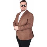 Starbattal Erkek Büyük Beden 4 Drop Blazer Oskar Ceket 500607 Taba - 58