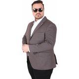 Starbattal Erkek Büyük Beden 4 Drop Blazer Sedef Ceket 500606 KAHVERENGİ