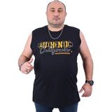 Starbattal Erkek Büyük Beden Atlet Bis Yaka California Siyah 22133-1-STD - 2XL - Renkli