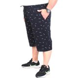 Starbattal Erkek Büyük Beden Penye Şort Justice 24645 Lacıvert - Lacivert - 6XL