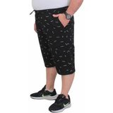 Starbattal Erkek Büyük Beden Penye Şort Justice 24645 Sıyah - Siyah - 5XL