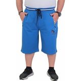 Starbattal Erkek Büyük Beden Penye Şort Nautical 24630 Saks - 4XL