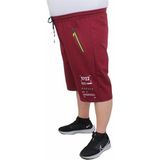 Starbattal Erkek Büyük Beden Penye Şort Run Your City 24634 Bordo - 4XL