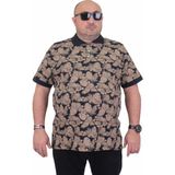 Starbattal Erkek Büyük Beden Polo Yaka Tişört Hawai 24455 Lacıvert - 5XL - Lacivert