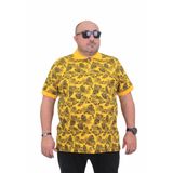 Starbattal Erkek Büyük Beden Polo Yaka Tişört Hawai 24455 SARI