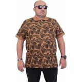 Starbattal Erkek Büyük Beden Polo Yaka Tişört Hawai 24455 Vizon - 6XL