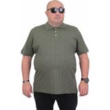 Starbattal Erkek Büyük Beden Polo Yaka Tişört Leaf 24457 Hakı - 4XL - Haki