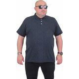 Starbattal Erkek Büyük Beden Polo Yaka Tişört Leaf 24457 Lacıvert - 4XL - Lacivert