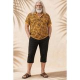 Starbattal Erkek Büyük Beden Polo Yaka Tişört Skull 24454 Hardal - 3XL