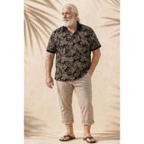 Starbattal Erkek Büyük Beden Polo Yaka Tişört Skull 24454 Sıyah - 5XL - Siyah