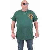 Starbattal Erkek Büyük Beden Sıfır Yaka T-Shirt Cobra 24127 Neftı - Nefti - 3XL