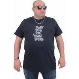 Starbattal Erkek Büyük Beden Sıfır Yaka T-Shirt Cool Boys 24125 Lacıvert - Lacivert - 3XL