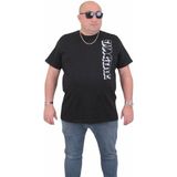 Starbattal Erkek Büyük Beden Sıfır Yaka T-Shirt Imagine 24126 Sıyah - Siyah - 3XL