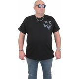 Starbattal Erkek Büyük Beden Sıfır Yaka T-Shirt New Generation 24130 Sıyah - Siyah - 3XL