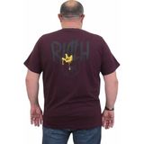 Starbattal Erkek Büyük Beden Sıfır Yaka T-Shirt Rich 24134 Murdum - Mürdüm - 3XL