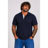 Starbattal Erkek Büyük Beden Süprem Polo Tişört Clasic Nakışlı 26401 Lacıvert - Lacivert - 8XL
