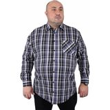Starbattal Erkek Cepli Gömlek Siyah Regular Fit Günlük Stil Uzun Kol 2XL
