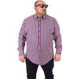 Starbattal Erkek Ekoseli Gömlek 2XL Beyaz Günlük Stil Uzun Kol Regular Fit