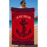 Starbattal Plaj Havlusu 75 X 150 Crimson Anchor 42104 KIRMIZI