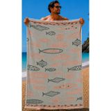 Starbattal Plaj Havlusu 90 X 180 Terracotta Fish 42157 TURUNCU
