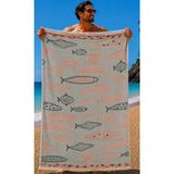 Starbattal Plaj Havlusu 90 X 180 Terracotta Fish 42157 TURUNCU