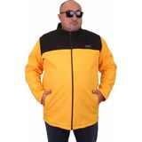 Starbattal Su Geçirmez Hardal Renkli Büyük Beden Mont 23822 Erkek Regular Fit Özellikli - 4XL