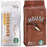 Starbucks 2x House Blend & Espresso Blond Çekirdek Kahve 250 gr