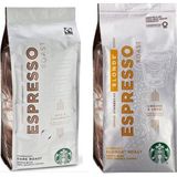 Starbucks Blonde Espresso ve Dark Roast 250 gr Çekirdek Kahve 2'li - Aeropress