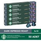 Starbucks By Nespresso Dark Espresso Roast Kapsül Kahve 5 x 10 Adet - 50 Adet